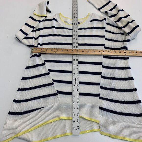 Splendid Striped Sweater Womens M Medium 5% Cashmere Blend Drop Shoulder *READ - Picture 10 of 16